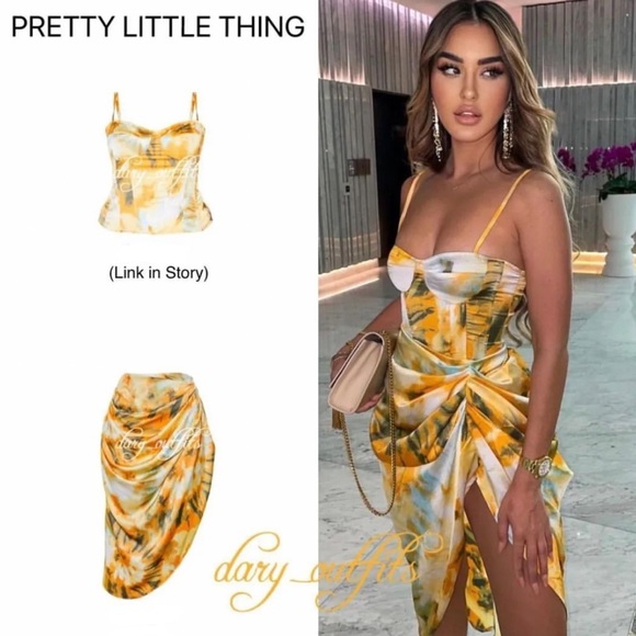 PrettyLittleThing Dresses & Skirts - TWO PIECE TYE DYE SET